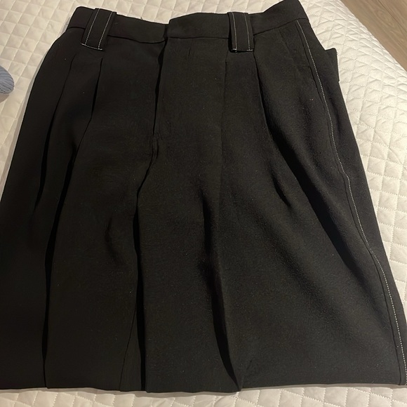 NWT Ganni black tailored heavy crepe trouser size 4 - Picture 14 of 16